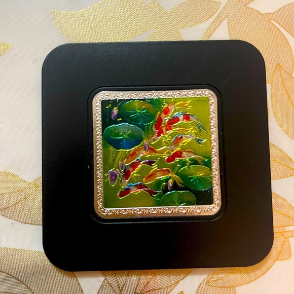 Colorful Chinese Carp Fish Coasters Set 6 Pieces - Picture 7 of 9